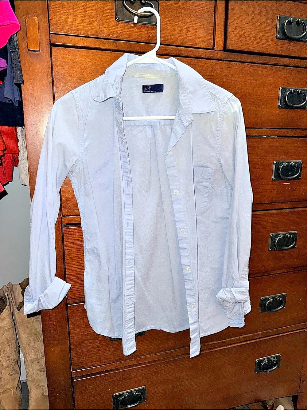 Gap Women's White Button Down Shirt